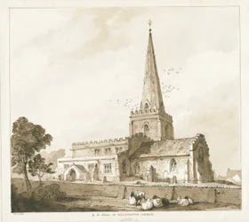 Chiesa di Wolstanton: incisione, nd [?19th cent]