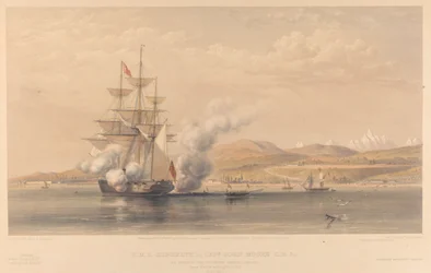 H.M.S. Highflyer, capitano John Moore C.B. &c., all