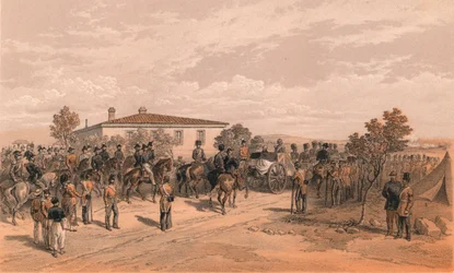 Il corteo funebre di Lord Raglan lascia il quartier generale