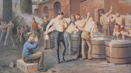 Pubblicità per Ivory Soap, c.1890