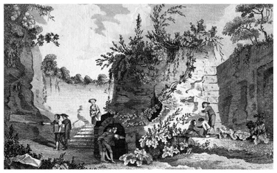La tomba di Virgilio, vicino a Napoli, Italia, 1788