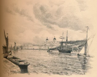 Palazzo di Greenwich dal Fiume, 1902