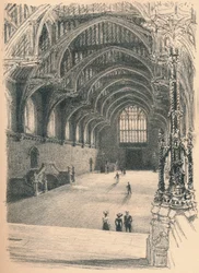 Interno della Westminster Hall, Palazzo di Westminster, 1902
