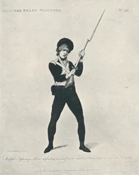 Un fante leggero che si difende, 1798