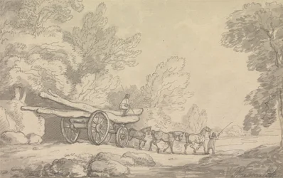 Un carro di legno