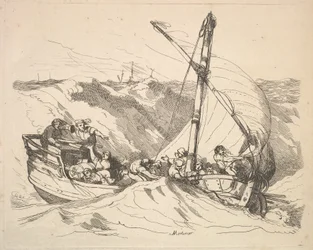 Barca in una tempesta in mare, 1784-88