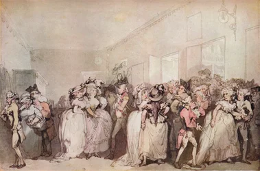 Frequentatori della lobby del box, 1785, c1785