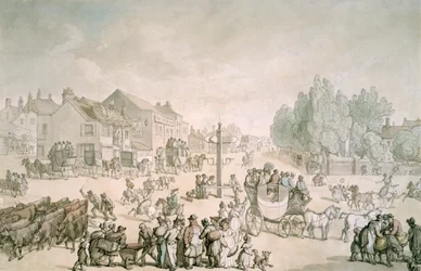 Elephant and Castle, Southwark, Londra, c1805-c1820