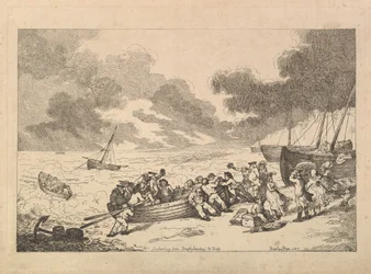 Imbarco da Brighthelmstone a Dieppe, da Imitazioni di disegni moderni, 1787
