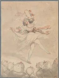 Ballerina con un tamburello