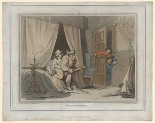 Scassinatori, stampa realizzata da Thomas Molten, 1791