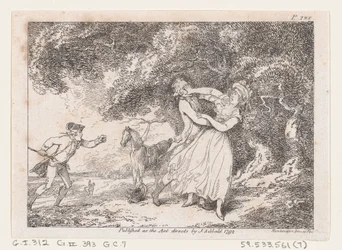 Giuseppe si Affretta a Salvare Fanny dal Pericolo Imminente, da Le Avventure di Joseph Andrew
