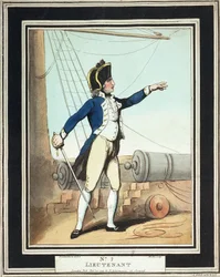 Tenente, guardiamarina della Royal Navy nel XVIII secolo