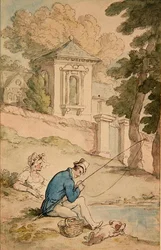Uomo che pesca, c.1780