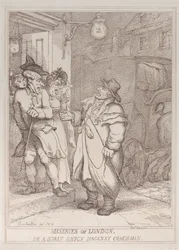 Miserie di Londra, o un Cocchiere di Hackney Brusco e Insolente, 4 giugno 1814