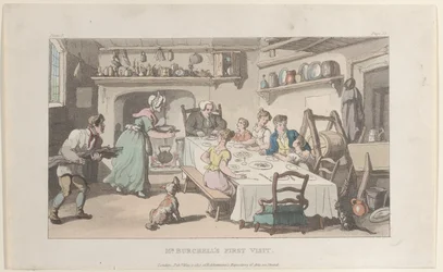 La prima visita di Mr. Burchell, da Il vicario di Wakefield