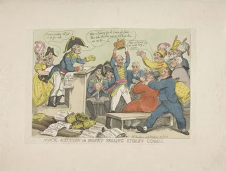 Napoleone vende beni rubati, 1813