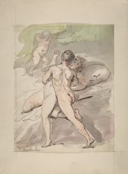 Coppia nuda che si abbraccia
