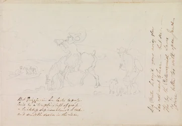 Schizzo preparatorio per “Il dottor Syntax disegna il lago”