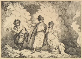 Scena da La Tempesta: Caliban, Prospero e Miranda, [1783-87] ripubblicato 1801