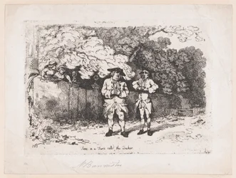 Scena in una farsa chiamata Il Quacchero, 22 dicembre 1783