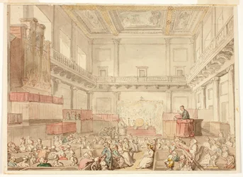 Studio per la Cappella Reale, Whitehall, da Microcosm of London