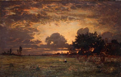 Tramonto sulla pianura di Barbizon