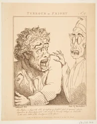Terrore o spavento Le Brun travestito, o caricature delle passioni, 21 gennaio 1800