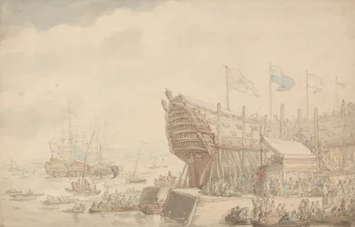 Il varo della H.M.S. “Hibernia” nel 1804