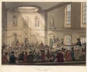 La sala delle vendite, East India House
