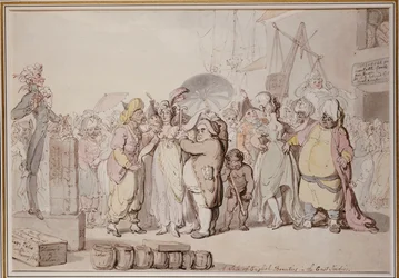 La vendita delle bellezze inglesi nelle Indie Orientali, c.1810