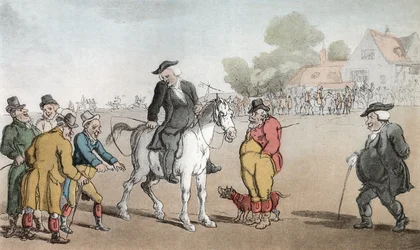 Il vicario che vende il suo cavallo, illustrazione da 
