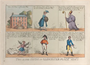 Questa è la casa in Gloucester Place, Tavola 1, 26 maggio 1809