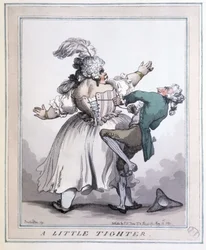 Stringere di più - Stampe di Rowlandson, in "Il corsetto nell