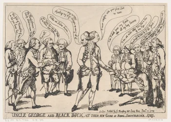 Zio George e Black Dick nel loro nuovo gioco di volano navale, 11 gennaio..., 11 gennaio 1787.