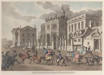 Veduta del Teatro, Tipografia &c. Oxford