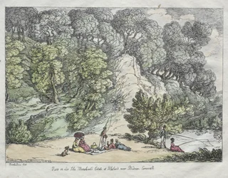 Veduta della tenuta di Sir John Moreshead a Blisland vicino a Bodmin, Cornovaglia