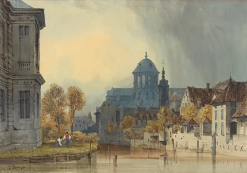 Una veduta della chiesa di Nostra Signora di Hanswijk, Mechelen (Malines), Belgio