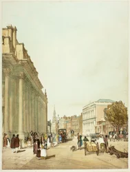 Board of Trade, Whitehall, da Downing Street, tavola otto da Original Views of London as It Is
