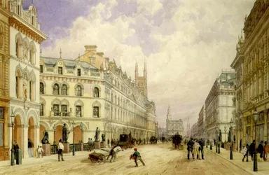 Viadotto di Holborn verso Est, Città di Londra