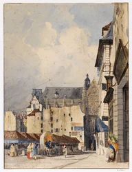 Rue des Prouvaires e la chiesa di Saint-Eustache