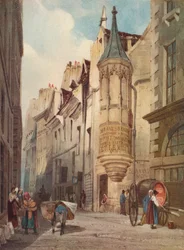 Scena di strada a Parigi La casa dell