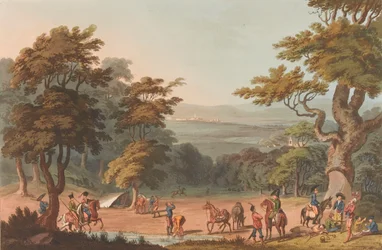Veduta distante di Ciudad Rodrigo, c.1810-11