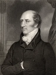 George Canning, Primo Ministro, inciso da W. Holl, da 