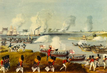 Forze navali e militari combinate, Birmania, 27 marzo 1825
