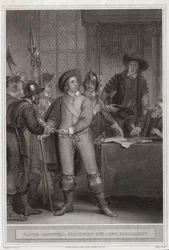 Oliver Cromwell che scioglie il Lungo Parlamento