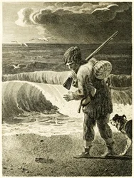 Robinson Crusoe scopre l