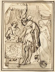 Giovane al tavolo dello scriba