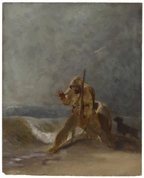 Impronta del piede nella sabbia, c.1856