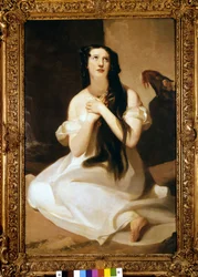 Ritratto di Mary Ann Paton (Mrs Wood) (1802-1864) cantante inglese. Dipinto di Thomas Sully